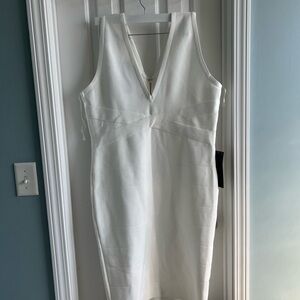 BEBE white bandage dress NWT XXL